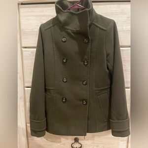 H&M Dark Green Pea Coat